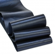 Лента атласная 75мм цв.3168 т.синий IDEAL уп.27,4 м