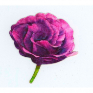 Термоаппликация с 3D эффектом "Цветок фиолетовый"