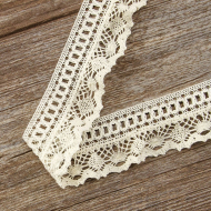 185603_Мерсеризованное хлопковое кружево, 48 мм, цвет шампань