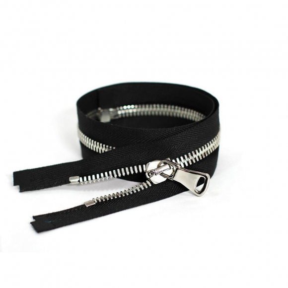 Молния металл №5СТ никель разъем 65см цв.D580 черный