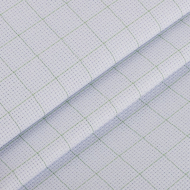 Канва Gamma K04R Aida №14 92% хлопок, 8% терилен 150 x 100 см цв.бл.бледно-голубой в клетку