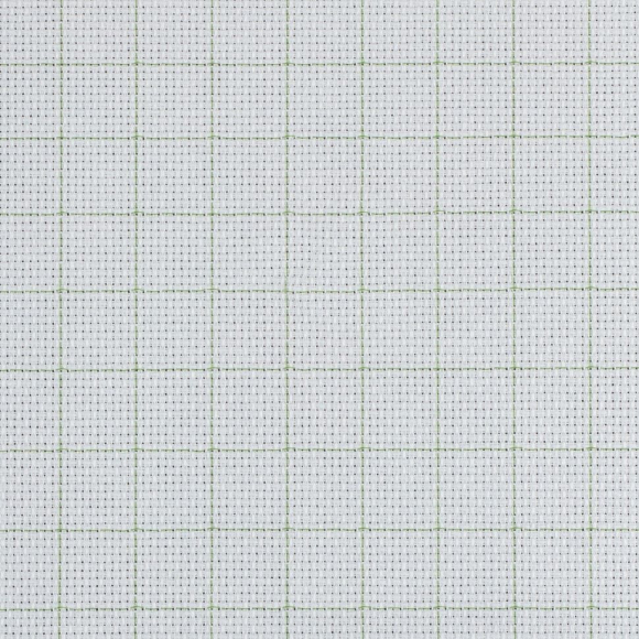 Канва Gamma K04R Aida №14 92% хлопок, 8% терилен 150 x 100 см цв.бл.бледно-голубой в клетку