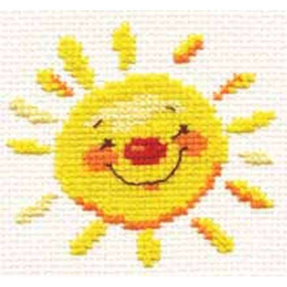 Набор для вышивания АЛИСА арт.0-24 Солнышко 7х7 см