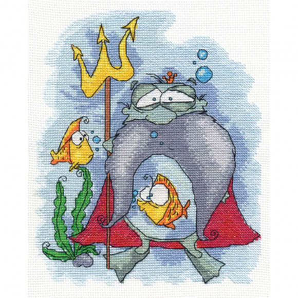 Набор для вышивания KLART арт. 8-097 Водяной 17,5х21 см