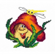 Набор для вышивания ЧУДЕСНАЯ ИГЛА арт.26-20 Веселый грибочек 11х10 см