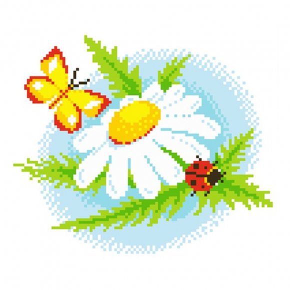 Набор для вышивания мулине НИТЕКС арт.2402 22х22 см