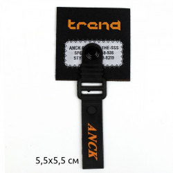 Аппликации пришивные арт.TBY.2416 Trand 5,5х5,5см,черный уп.10 шт