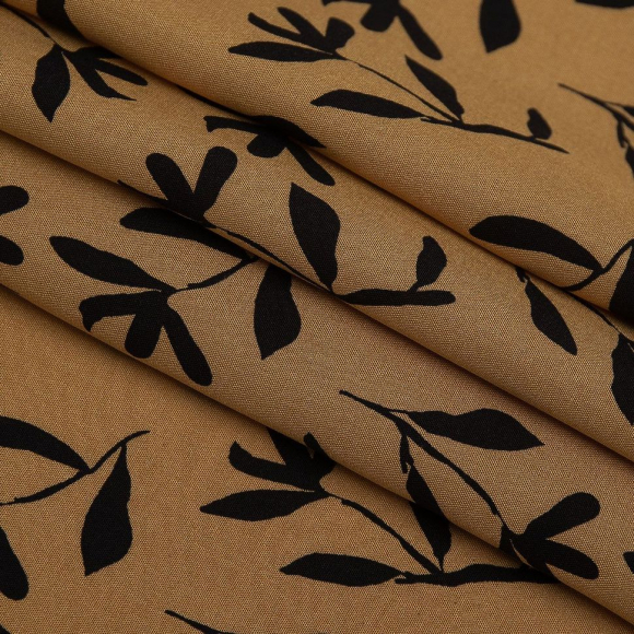 Ткань Штапель 105 г/м? 100% вискоза шир.145 см арт.Р.31256.02 бежевый рул.30м