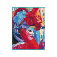 Набор для вышивания мулине НИТЕКС арт.0243 Венецианский карнавал 28х35 см