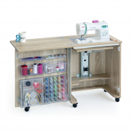 184017_Стол раскладной для швейной машины COMPACT, серый дуб