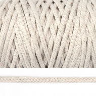 Шнур круглый х/б 04мм цв.2199 кремовый уп.100м
