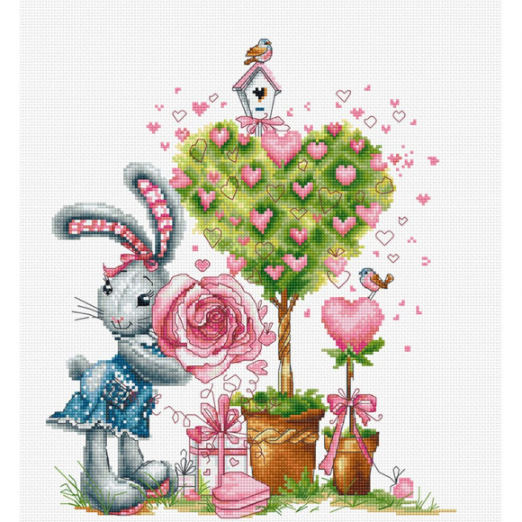 Набор для вышивания LUCA-S арт. B1125 Валентинка 22,5х26,5 см