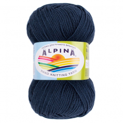 Пряжа ALPINA BABY SUPER SOFT (50% хлопок, 50% бамбук) 10х50г/150м цв.16 джинсовый