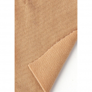 Ткань трикотаж Футер 2х нитка петля 70%хл 25%пэ 5%спан 220г 160см S892 бежевый рул.35м