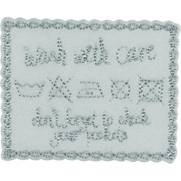 Термоаппликация "Стирать с осторожностью"