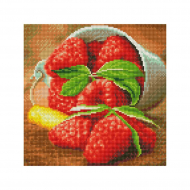 Картина мозаикой Molly арт.KM0899 Ягода малина (31 Цвет) 30х30 см