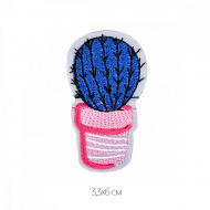 Термоаппликации арт.TBY.2246 Кактус 6см, уп.10 шт.