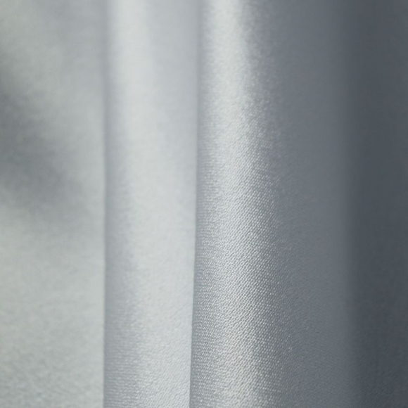 Ткань креп сатин 130 г/м? 100% полиэстер шир.115 см арт.Р.14903.06 цв.06 серебряный уп.25м