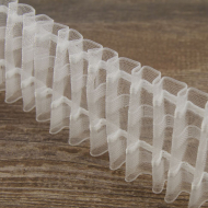 111806_Лента шторная прозрачная, равномерная сборка, 50 мм, нарезка 10 м