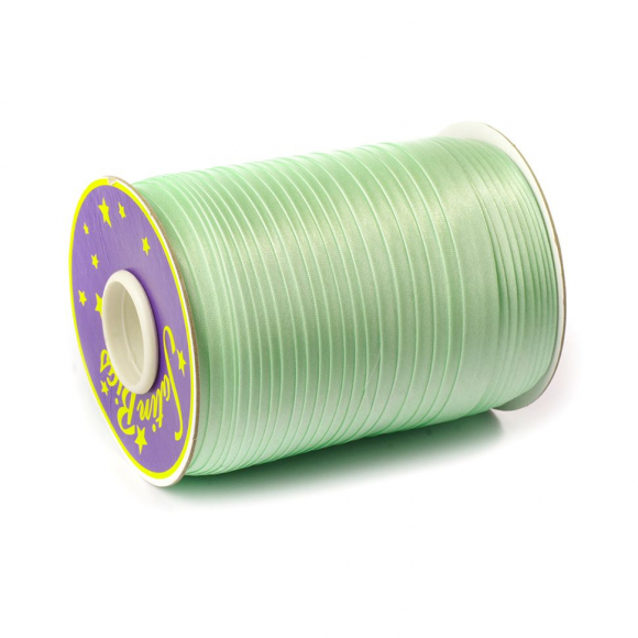 Косая бейка TBY атласная шир.15мм цв.F246 (6435) пастельно-зеленый уп.132 м
