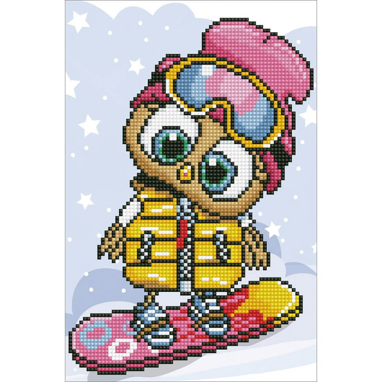 Кристальная мозаика на холсте ФРЕЯ арт.ALV-94 На стиле 30х20 см