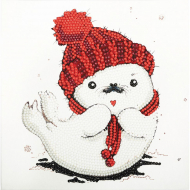 Кристальная мозаика ФРЕЯ арт.ALBP-264 Белёк (постер) 20х20 см