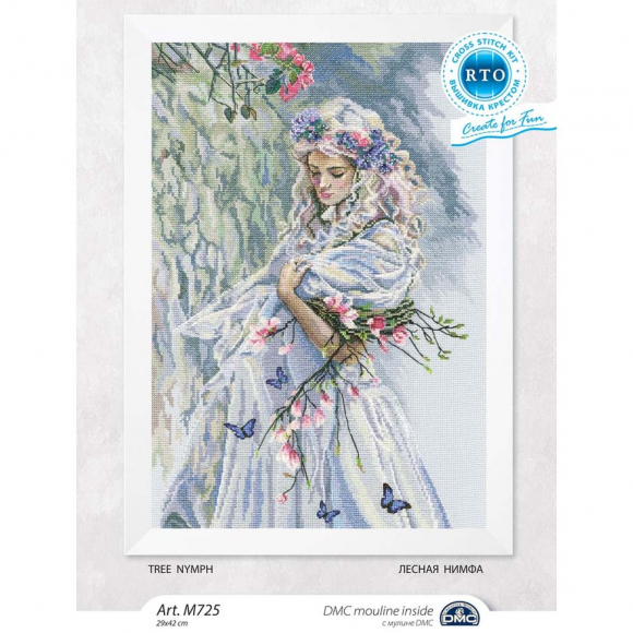 Набор для вышивания РТО арт.M725 Лесная нимфа 29х42 см Набор для вышивания РТО арт.M725 Лесная нимфа 29х42 см