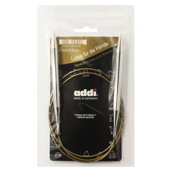 Спицы, круговые, супергладкие, addiClassic №9, 100 см
