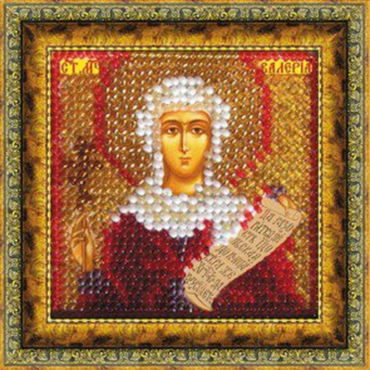 Рисунок на ткани ВЫШИВАЛЬНАЯ МОЗАИКА арт. 4070 Икона Св.Мученица Валерия (Калерия) 6,5х6,5 см