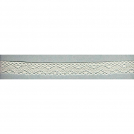 54991_Мерсеризованное хлопковое кружево, 20 мм, цвет сливочный