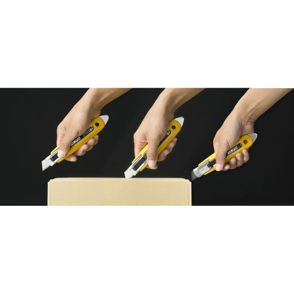 190012_Нож универсальный с выдвижным лезвием, возвратной пружиной и ленточным резцом Olfa