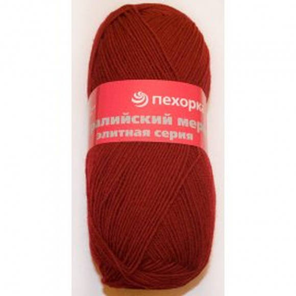 Пряжа для вязания ПЕХ Австралийский меринос (95% мериносовая шерсть, 5% акрил высокообъемный) 5х100г/400м цв.007 бордо Пряжа для вязания ПЕХ Австралийский меринос (95% мериносовая шерсть, 5% акрил высокообъемный) 5х100г/400м цв.007 бордо