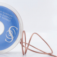 19375_Шнур атласный SAFISA 2 мм, 25 м, цвет 64, молочный шоколад