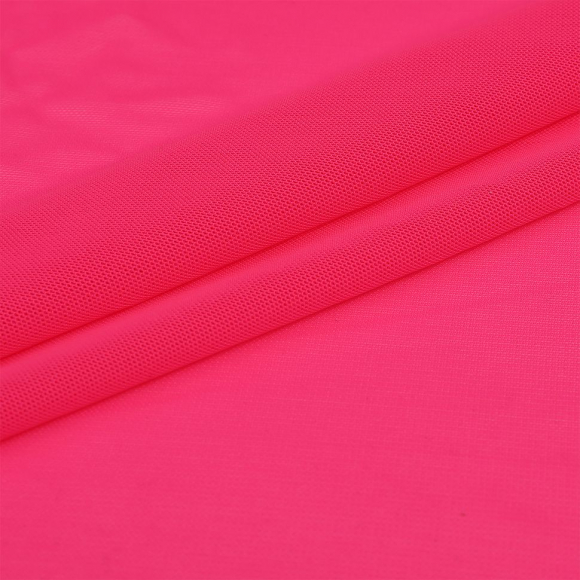 Сетка стрейч арт.OD-90-9 90г/м? 95%нейлон+5%спандекс шир.152см цв.т.розовый уп.3м