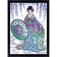 Набор для вышивания DESIGN WORKS арт.2551 Гейша 30,5х40,5 см