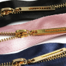 Молния MaxZipper мет. №3 золото атласная тесьма, 60 см уп.3цв х 4шт