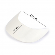 Козырек пористый гнутый арт.TBY-702019-1 70х175х60мм цв.белый уп.100шт