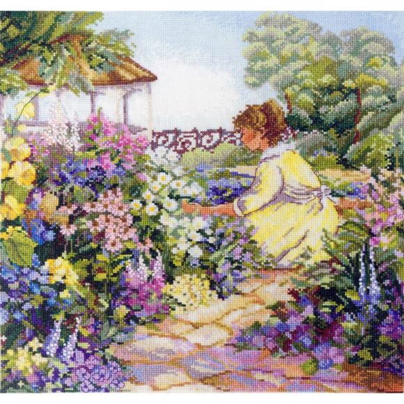 Набор для вышивания МАРЬЯ ИСКУСНИЦА арт.08.004.04 Садовница 30х30 см