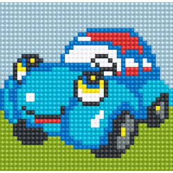 Алмазная мозаика Ah5218 Автомобильчик 10х10