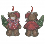 Набор для вышивания Le Bonheur des Dames арт.2632 Елочная игрушка Ours Noeud Ecossais (Мишка с елью) 9х11 см Набор для вышивания Le Bonheur des Dames арт.2632 Елочная игрушка Ours Noeud Ecossais (Мишка с елью) 9х11 см