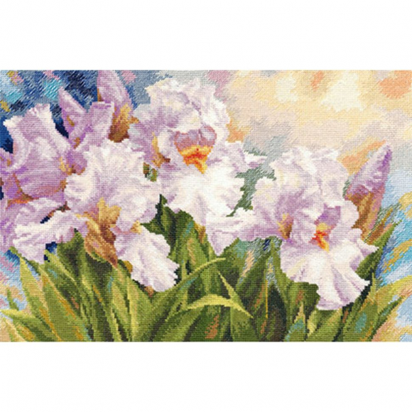 Набор для вышивания АЛИСА арт.2-36 Белые ирисы 40х27 см Набор для вышивания АЛИСА арт.2-36 Белые ирисы 40х27 см