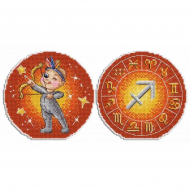 Набор для вышивания ЖАР-ПТИЦА арт.Р-702 Знаки Зодиака. Стрелец. 12х12 см Набор для вышивания ЖАР-ПТИЦА арт.Р-702 Знаки Зодиака. Стрелец. 12х12 см