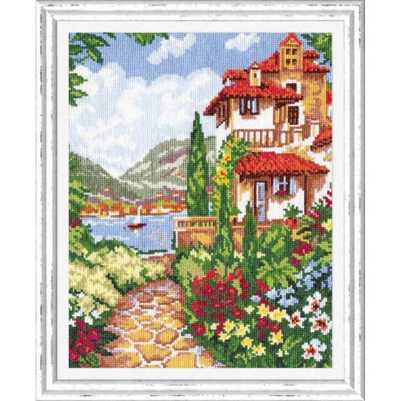 Набор для вышивания ЧУДЕСНАЯ ИГЛА арт.48-01 Вилла у моря 24х31 см