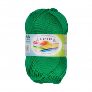 Пряжа ALPINA ANABEL (100% мерсеризованный хлопок) 10х50г/120м цв.015 яр.зелёный