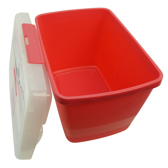 Контейнер с крышкой на защелке для хранения швейных принадлежностей