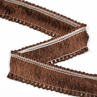 Бахрома 45 мм арт.13510 коричневый уп.20м