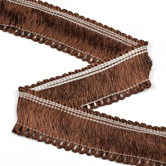 Бахрома 45 мм арт.13510 коричневый уп.20м