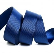 Лента Ideal репсовая в рубчик шир.25мм цв. 370 т.синий уп.27,42м