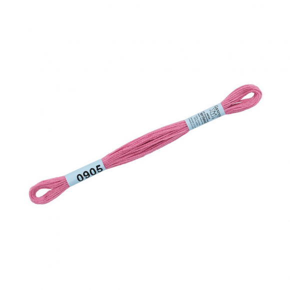 Нитки для вышивания Gamma мулине (0820-3070) 100% хлопок 24 x 8 м цв.0905 розовый
