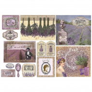 63775_Бумага рисовая "Лаванда"